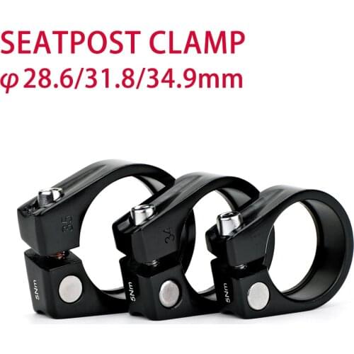 Bicycle Seatpost Clamp Cycling Ultralight Aluminum Alloy MTB Mountain Bike Road Bike Saddle Seat Post Bicycle Seat Clamp Parts