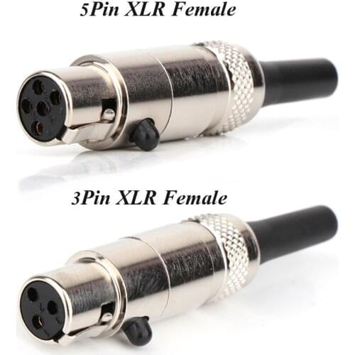 High Quality SA-117/118 Mini XLR Male and Female Head Mini XLR Small Card Faucet Small Bee 3P/5P small XLR Female Head