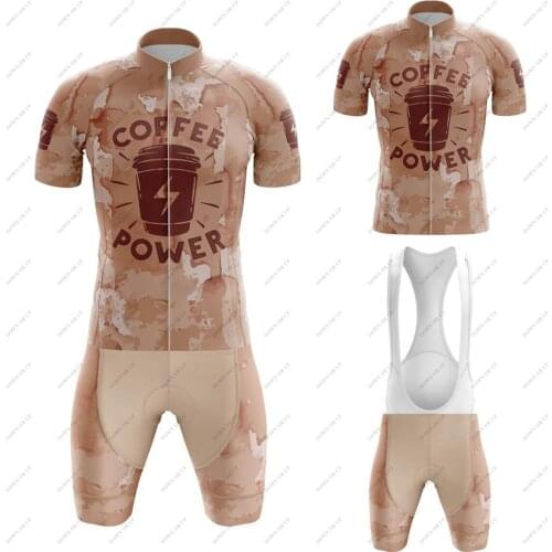 2021 Summer Mens Cycling Jersey And Bib Shorts Breathable MTB Bicycle Uniform Males' Cycling Jersey Set