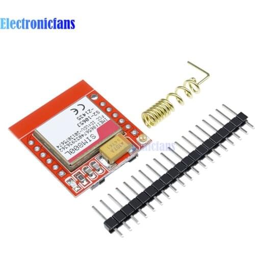 5pcs/lot Mini Smallest SIM800L GPRS GSM Module MicroSIM Card Core Board Quad-band TTL Serial Port