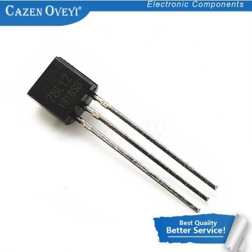 50pcs/lot 78L12 three-terminal voltage regulator circuit output 12V 100MA TO-92 and In Stock
