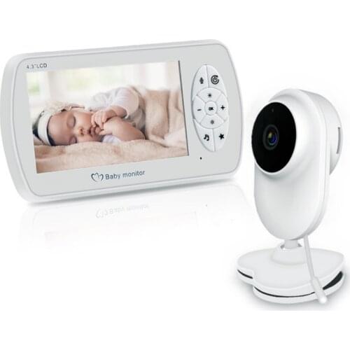 4.3 inch 1080P Wireless Baby Monitor Automatic LCD Audio Video Security Mini Camera Night Vision Baby Room Temperature Detection