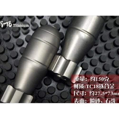 EDC TC18 Titanium Sandblasting /Stone washing Bullet Shape Spinning Toy Gift