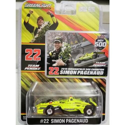 Green light 1/64 2019 SIMON PAGENAUD Collection Metal Die-cast Simulation Model Cars Toys