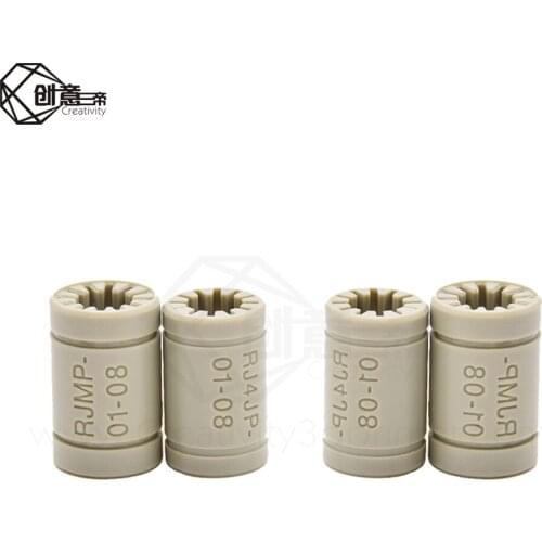 2pcs LM8UU 8 mm Linear Ball VS RJ4JP RJMP01 08 Drylin RJ4JP-01-08 Plastic Bearing Bushing For i3 3D Printer