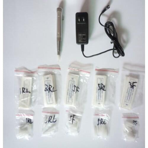 Royun Adjustment Speed Permanent Makeup Tattoo Machine Pen Kit Power Supply Adapter Needle Tip Set For Eyebrow Lip