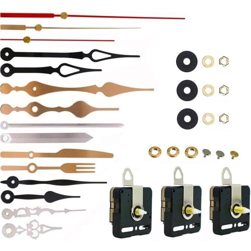 Non-Ticking Clock Movement Mechanism Long Shaft for DIY Repair Replacement Tool Metal Collectibles Parts Home Decor Accessory