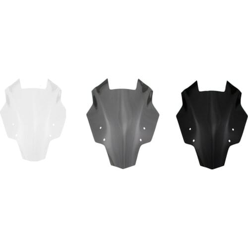 Motorcycle ABS Plastic Windshield Windscreen For Yamaha MT-15 2019 Smoke Clear Black