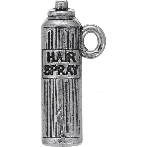 Skyrim Funny Floating Charms Hair Spray Bottle Pendants Fit Bracelets&Necklace Making DIY Jewelry Accessories Findings 20pcs