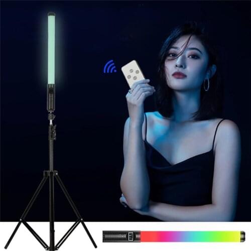 RGB Light Stick Wand With Stand Tripod Party Colorful LED Video Lamp Fill Lights Handheld Flash Speedlight Photography Lighting