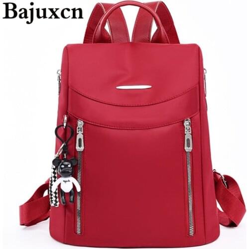 Luxury ladies backpack waterproof anti-theft Oxford cloth travel bag designer multi-pocket student school bag 2020 black main