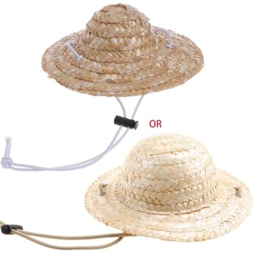 Hawaiian Style Pet Sombrero Hat Dog Cat Hat Small/Large Diameter 14cm 16cm