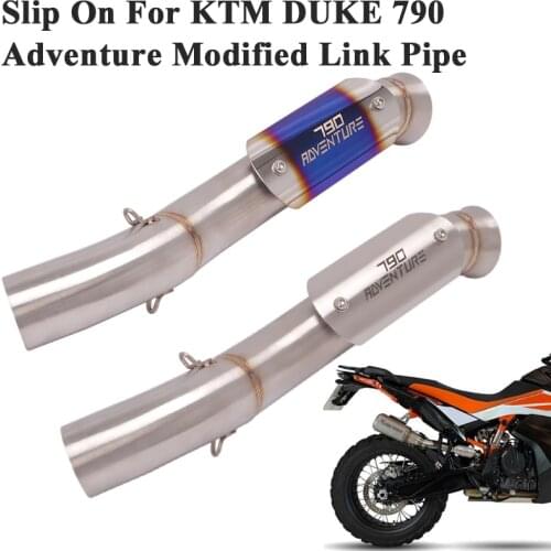 Slip On For KTM790 KTM890 ADV DUKE 790 890 Adventure R 2020 2021 Motorcycle Exhaust Escape Modify Mid Link Pipe Connection 51mm