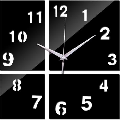 Special brief style home decor home wall stickers diy acrylic material wall clocks single face needle quartz wall watches