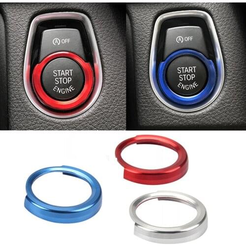 Car styling aluminum dedicated a key to for BMW F30 316i 320i 328i F20 start button decorative circle ignition coils Stickers