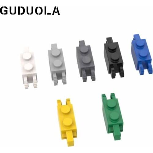 Guduola Building Block Hinge Brick 1 x 2 Vertical Locking Double (30386 / 39893) Small Particle Puzzle MOC Toys 15pcs/LOT
