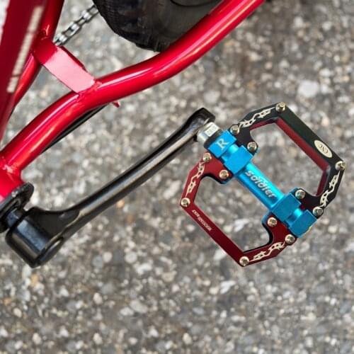 3 Sealed Bearings Bicycle Flat Alloy Pedals Bearings Pedals Anti Slip Platform Pedals MTB Cycling Parts for Road Bikes