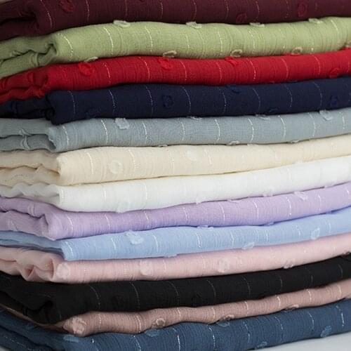 Jacquard Chiffon Metallic Dress Shirt Shiny Crepe Fabric Hanfu Skirt Clothing Baby Fabric