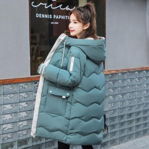 Womens Winter Thick Warm Long Parkas Luxury Elegant Fashion Casual Sweet Coat Plus Size Jacket Cotton Bohemian Clothing 2020 New