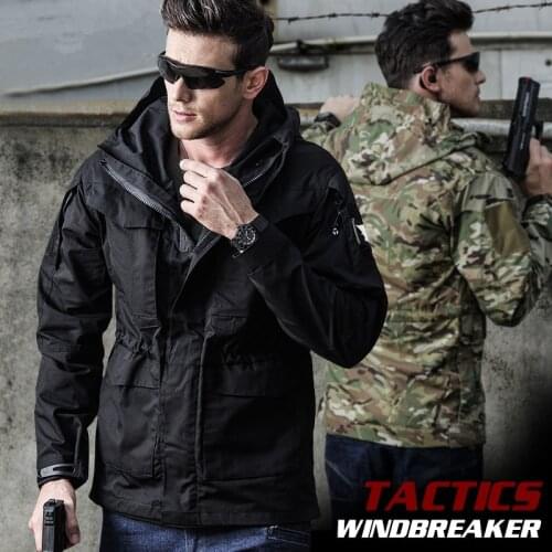 Winter Outdoor Training Waterproof Warm M65 US Tactical Windbreaker Coat Autumn Flight Pilot Hooded Thermal Military Jacket Tops