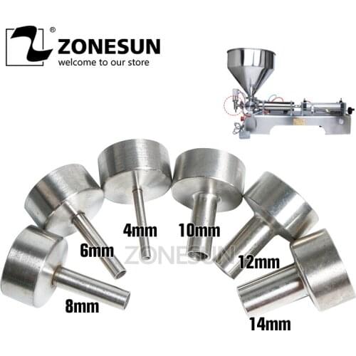 ZONESUN Nozzle for filling machine G1 4mm 6mm 8mm 10mm 12mm 14mm