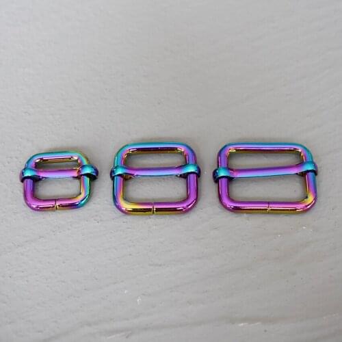 15mm/20mm/25mm/30mm 1 Pcs Slider Adjustable Buckle Handbag Strap Slider Adjuster Belt Buckles For Bag DIY Accessories