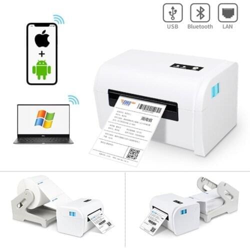 4 Inch Thermal Printer Receipt Thermal Sticker 4x6 Label Printers With Bluetooth And USB Suitable For Express Restaurants