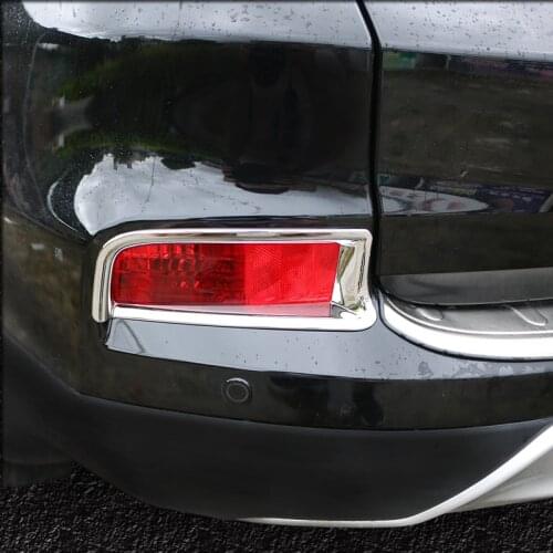 Auto styling abs car front rear foglight fog light frame trims chrome for honda crv 2012 2013 2014 2015 2016 4 cr-v accessories