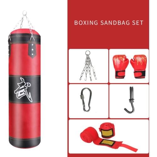 Kickboxing Punching Bag Muay Thai Empty Pillar Fitness Tumbler Boxing Sandbag for Indoor Exercise Sport Decoration