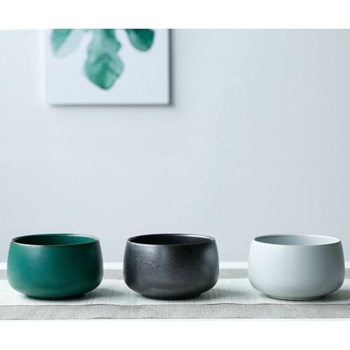 Large Ceramic Tea Basin Cup Wash Handmade Vintage Coarse Pottery Washed Tea Basin Tea Slag Bucket Water Tea Set Accessories
