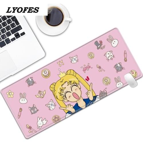Big Size Computer Mouse Pad Cartoon Pink Gaming Mousepad Computer Desk Mat Large Mouse Pad XXL 800x300 Keyboard Pad