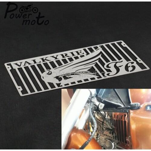Chrome Motorcycle Radiator Cover Stainless Stee Frame Radiator Grill Protector Guard for Honda Valkyrie GL 1500 GL1500 All Years