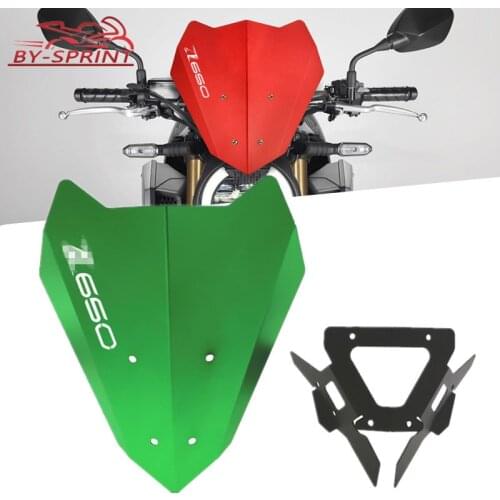 For Kawasaki Z650 Z 650 2017 2018 2019 2020 Motorcycle Aluminum Windscreen Windshield Board Wind Deflectors Protector cap