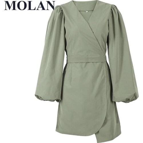 Elegant Vocation Long Dress Woman French Fashion High Waist V Neck Puff Sleeve Summer New Lace Tie Female Chic Vintage Dress