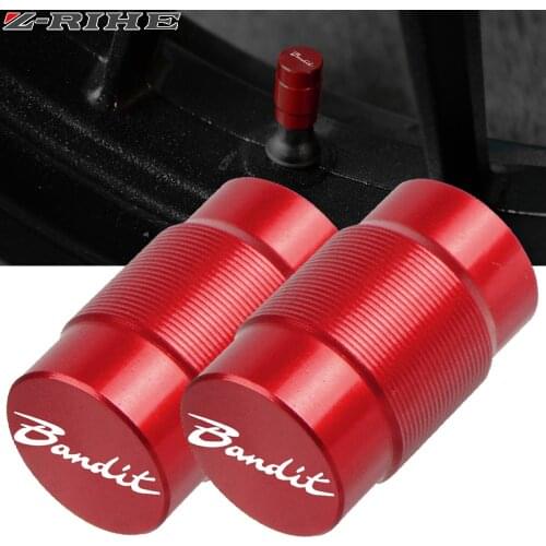 Motorcycle Accessorie Wheel Tire Valve Stem Caps CNC Airtight Covers For SUZUKI GSF 250 600 600S 650 650S 650N 1200 1250 Bandit