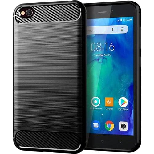 For Xiaomi Redmi Go Luxury Carbon Fiber Skin Full Soft Silicone Cover Case For Redmi GO Redmigo Phone Case