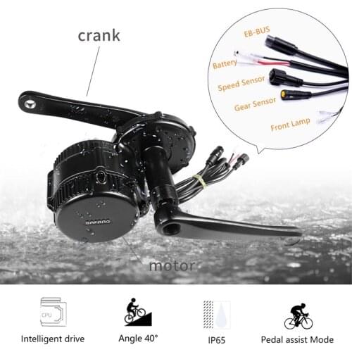 BAFANG Mid Motor Kits BBS01B 48V 350W E-Bike Conversion Crank Drive Motor Kits With Display 8Fun BBS01B Electric Bicycle Parts