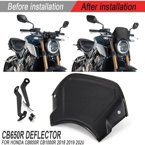New Motorcycle Accessories Modified WindScreen Windshield Front Deflector FOR HONDA CB650R CB1000R CB 650 1000 R 2018 2019 2020
