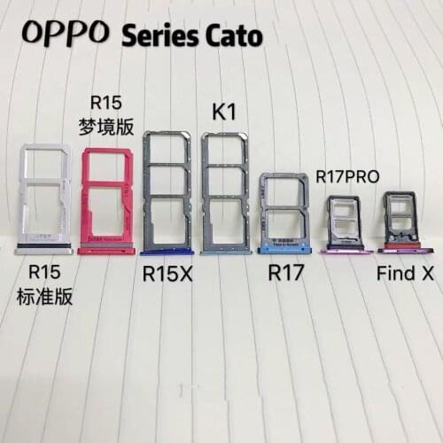 OPPO R15X R17 R17PRO K1 Find X A7 A7X Micro Dual SIM SD TF Card Slot Tray Holder Adapter Motherboard Connector Smartphone FPC