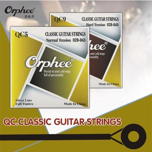 Orphee QC-5/QC-9 Classical guitar strings High quality nylon Silver plated (028-045) inch multiple choices