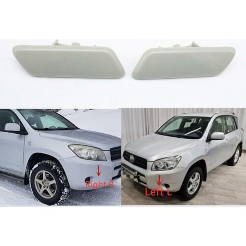Front Head light Headlamp Washer Nozzle Cover Cleaning Cap For Toyota RAV4 2005-2008
