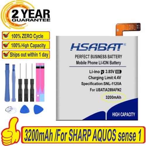 Top Brand 100% New 3200mAh UBATIA289AFN2 Battery for SHARP AQUOS sense 1ICP5/63/62 Batteries + free tools