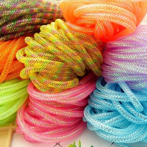 8mm Magic color Tubular Horsehair Crinoline Tube Crin elastic net tube skirt clothing accessories 30yards /lot