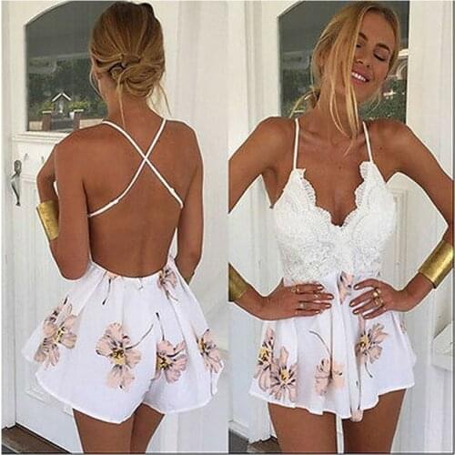 Kayotuas Women Playsuit New Fashion Clubwear V-Neck Bodycon Party Jumpsuit Romper Trousers Summer Sleeveless Leotard