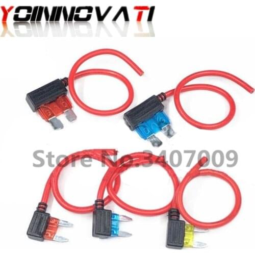 100PCS 12V Fuse Holder Add-a-circuit TAP Adapter Micro Standard Ford ATM APM Blade