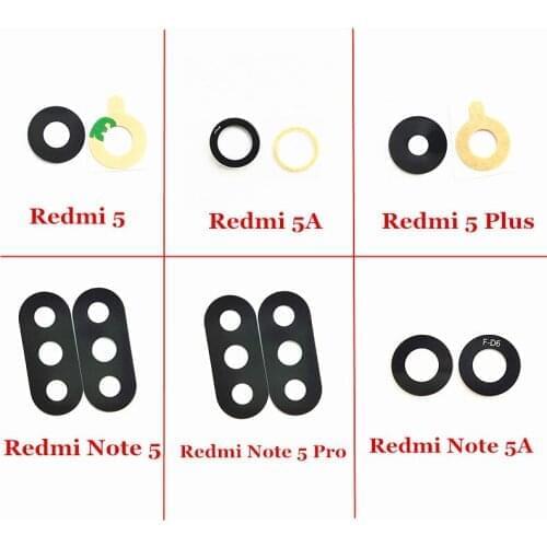 10x Rear Back Camera Glass Lens for Xiaomi Redmi 5 Plus 5A Note 5A 5 Pro with Sticker