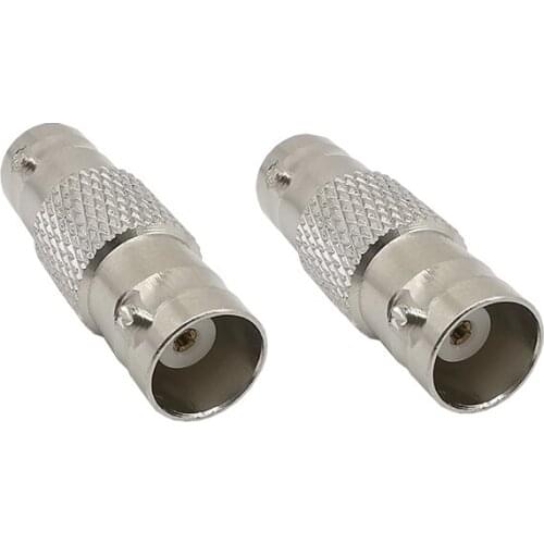 2Pcs BNC Barrel Connector and BNC Female to Female Coupler Adapter for CCTV Security Camera