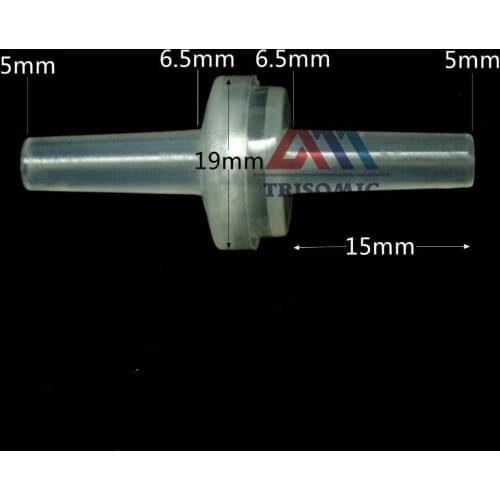 5mm One Way Valve Material PP Non-Return Valve Check valve Spring type fluororubber for oil ozone water(for drinking)