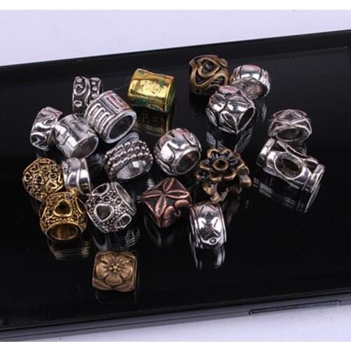 5pcs Dreadlocks Beads Hair Braider Cuffs Rings Hair Pendants Hair Headband Braiders Styling Tool Accessories