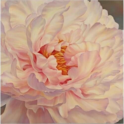 5D DIY Diamond Painting pink peony Flower Diamond Embroidery Full Cross Stitch Rhinestone Mosaic Home Decor Handmade Gift